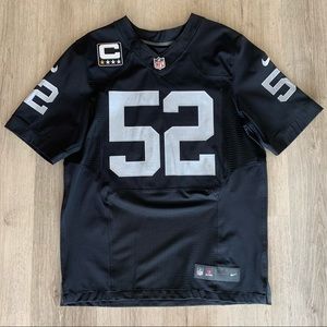Authentic Khalil Mack Jersey w/ Captain patch